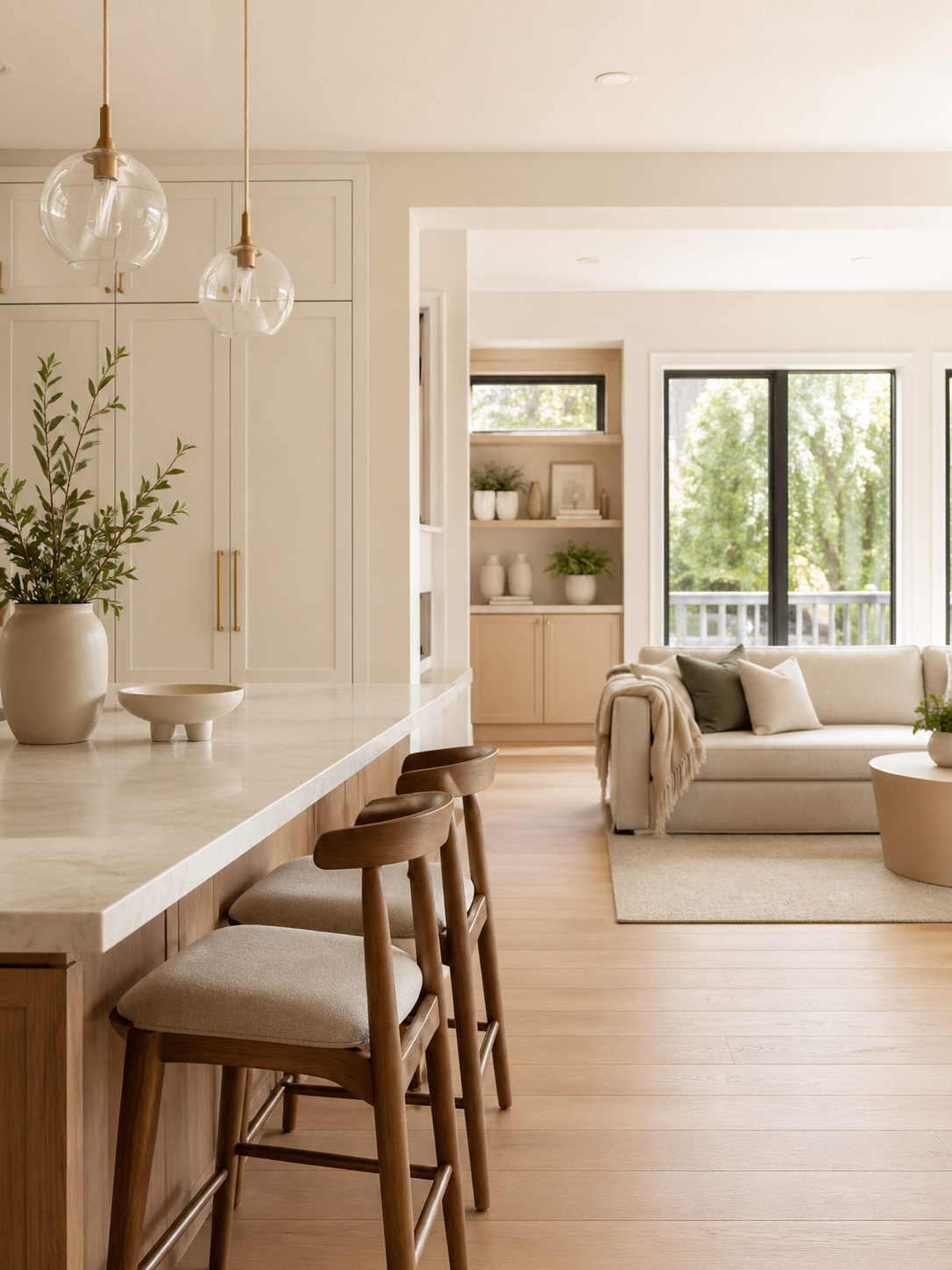 Bright Toronto home renovation interior with clean finishes, natural light, and practical residential design