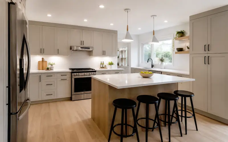 Completed kitchen renovation in a Toronto GTA residential home