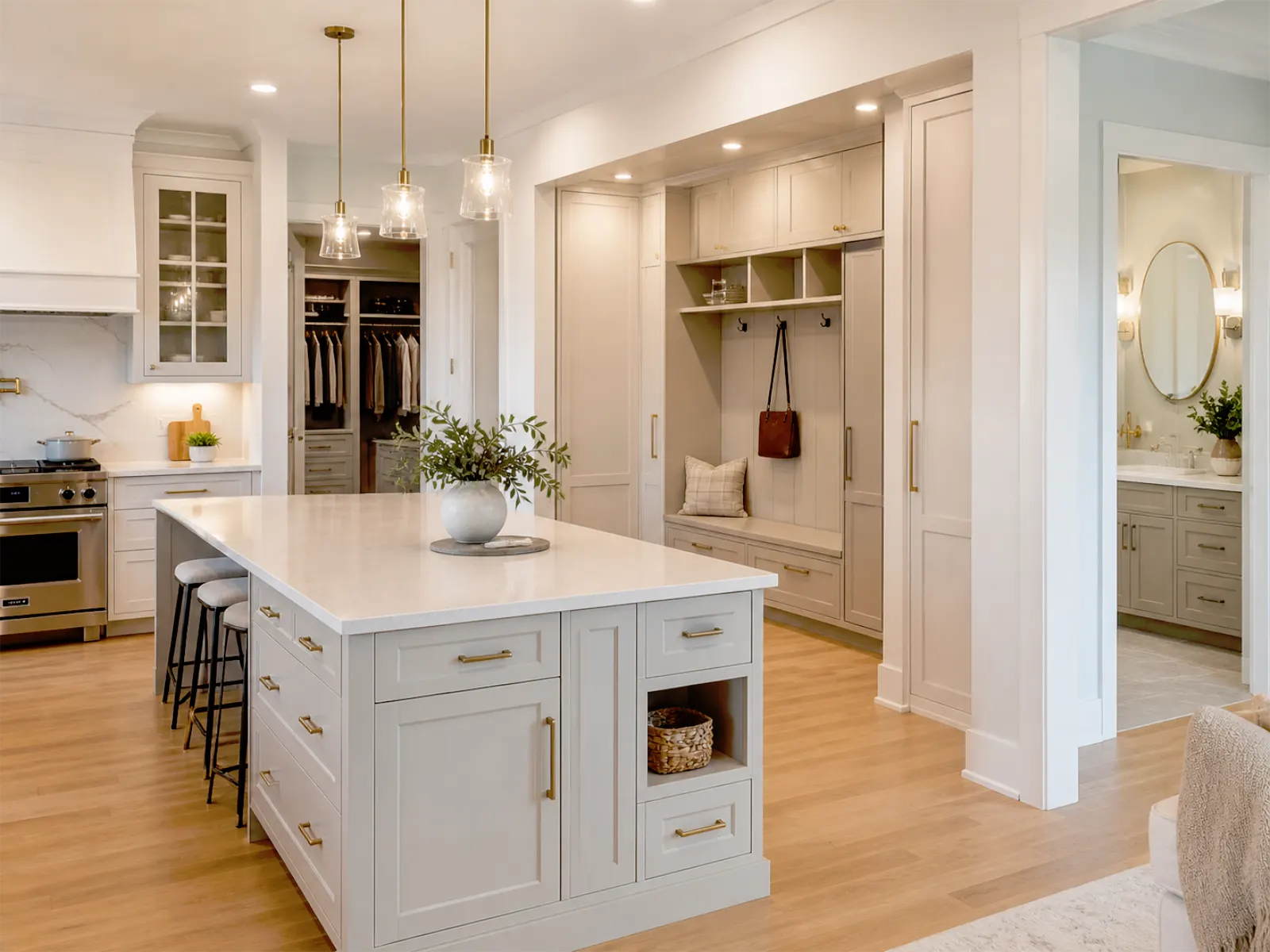 Custom cabinetry planning for a Toronto and GTA home with kitchen cabinets, wardrobes, bathroom vanities, showroom-supported finish selections, storage planning, and local installation coordination