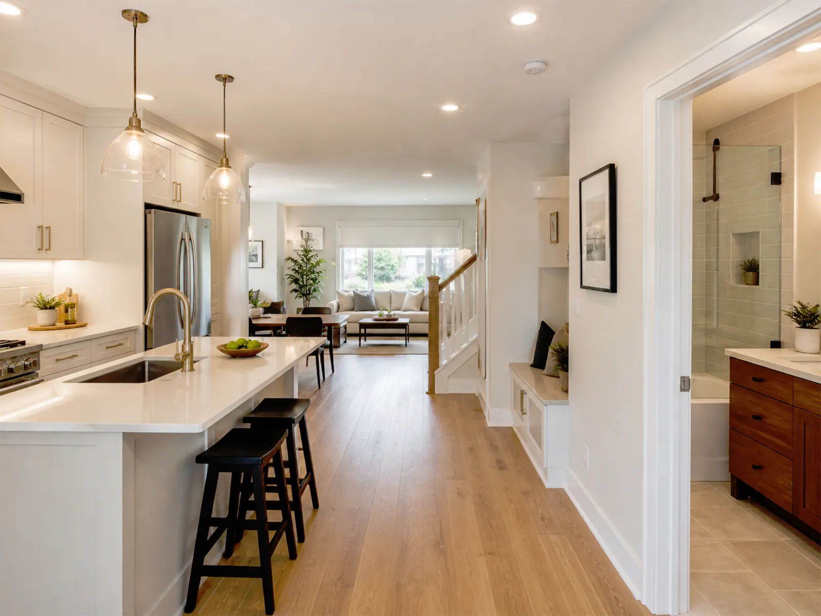 Full home renovation planning for a Toronto and GTA house with coordinated kitchen, bathroom, flooring, lighting, storage, cabinetry, and interior updates