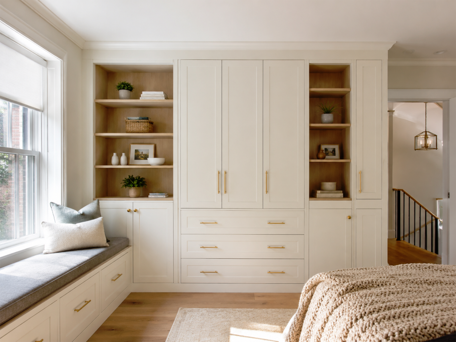 Custom cabinetry and built-in storage renovation example