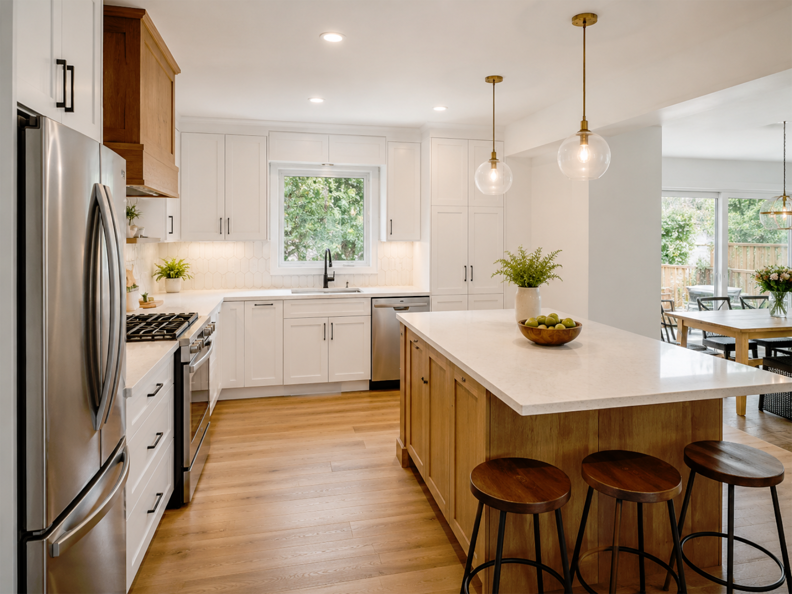Kitchen renovation example with cabinetry, island, countertops, lighting, and storage for a Toronto and GTA home
